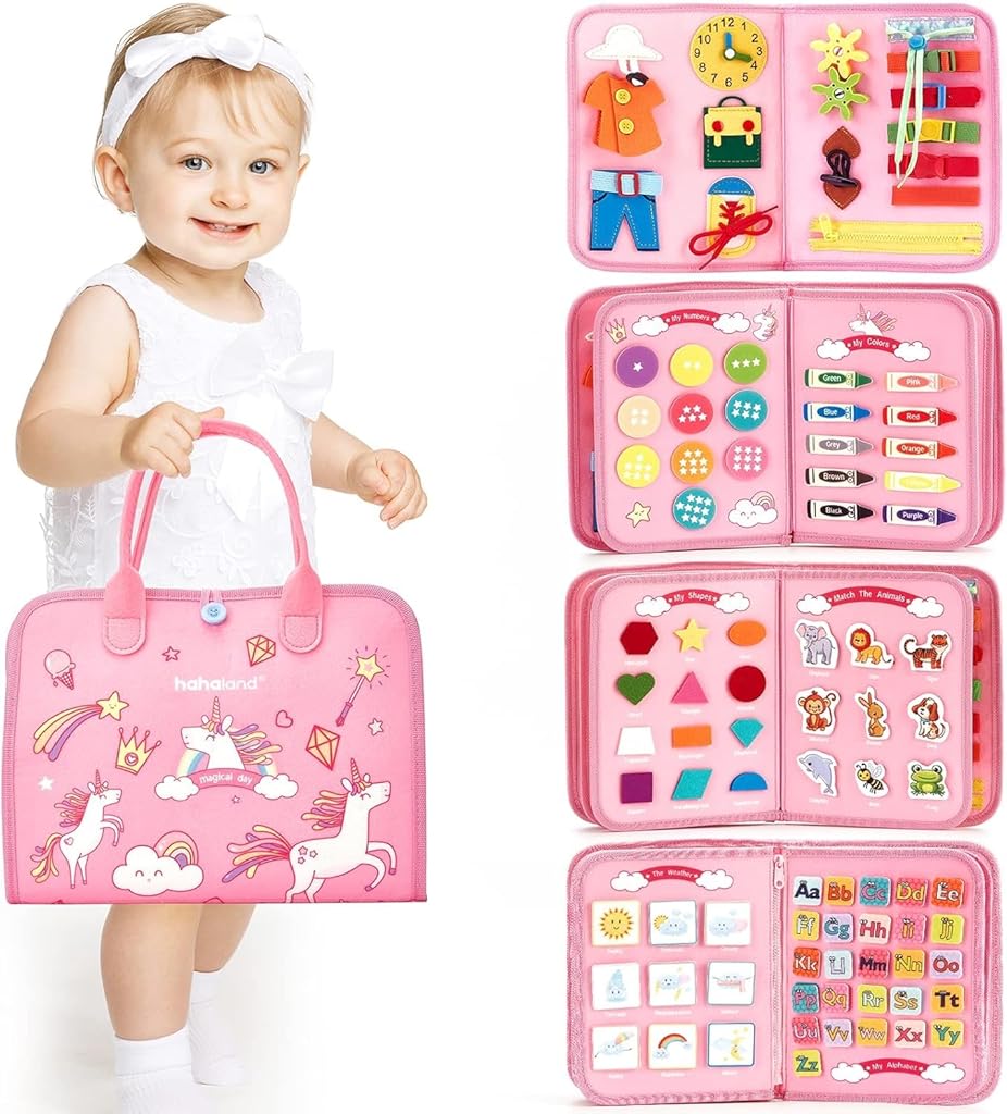 PATPAT Busy Board for Toddlers 1 2 3 4 Years Old, Busy Book for Comprehensive Preschool Educational Playing PATPAT Busy Board for Toddlers 1 2 3 4 Years Old, Busy Book for Comprehensive Preschool Educational Playing